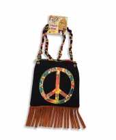 Hippie schoudertas peace