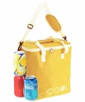 Koeltas draagtas schoudertas geel 29 x 31 x 21 cm 18 liter