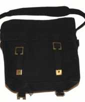 Pukkel schoudertas zwart